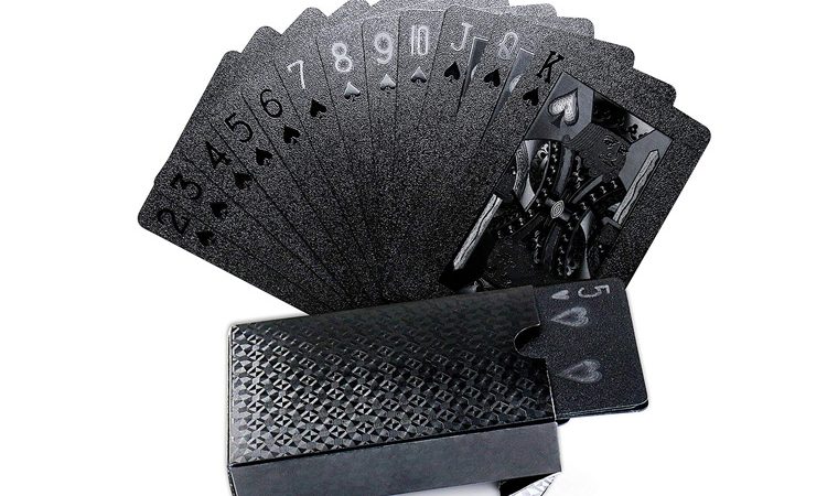 BLACK GOLD FOIL PLAYING CARDS