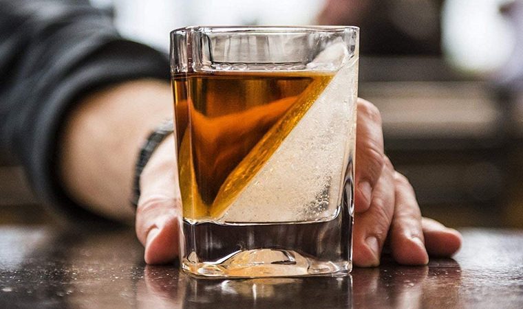 WHISKEY WEDGE ICE GLASS